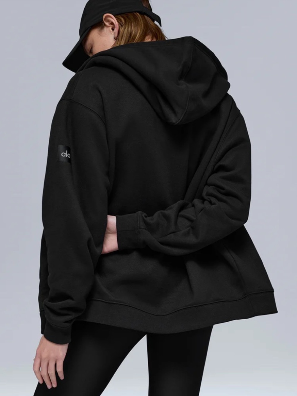 NWT 🔥 ALO YOGA Renown Heavy Weight Full Zip Hoodie XS Black (size 2-4)